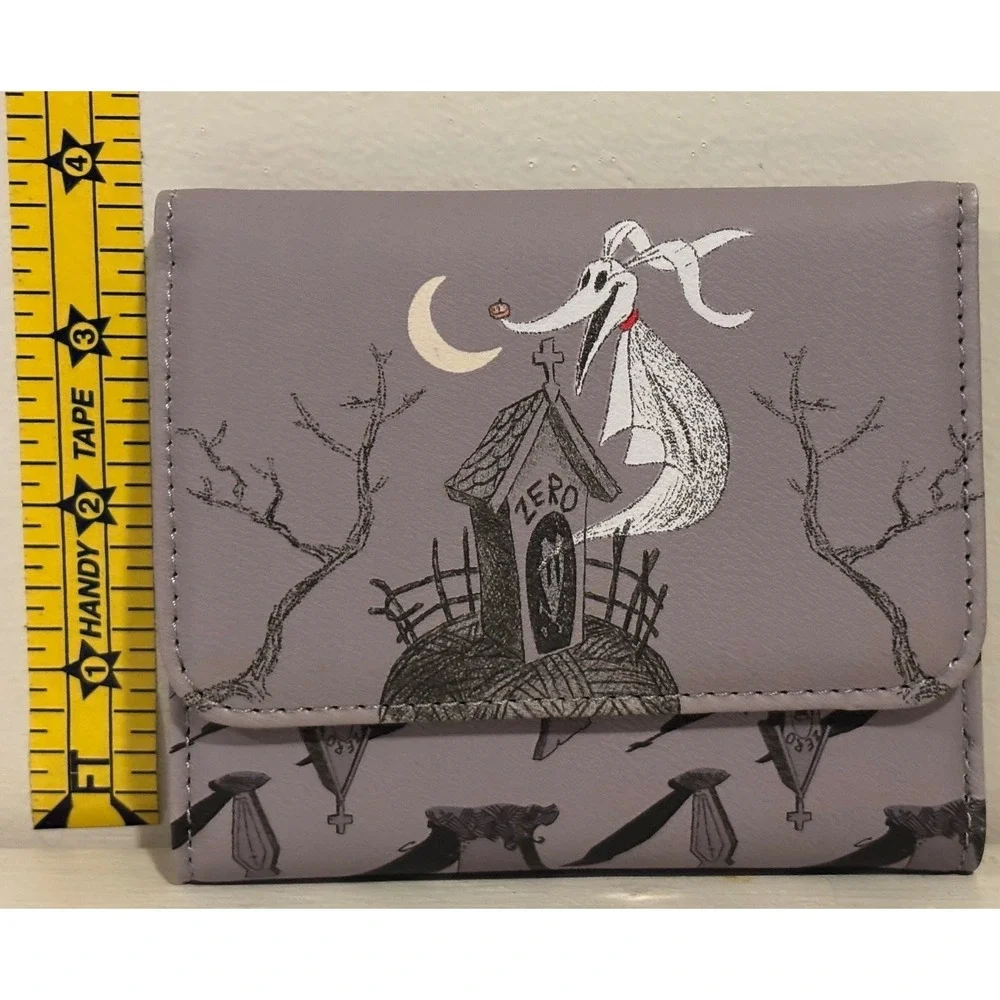 Loungefly Nightmare Before Christmas Zero Glow Wallet Lavender Grey New w/ tag